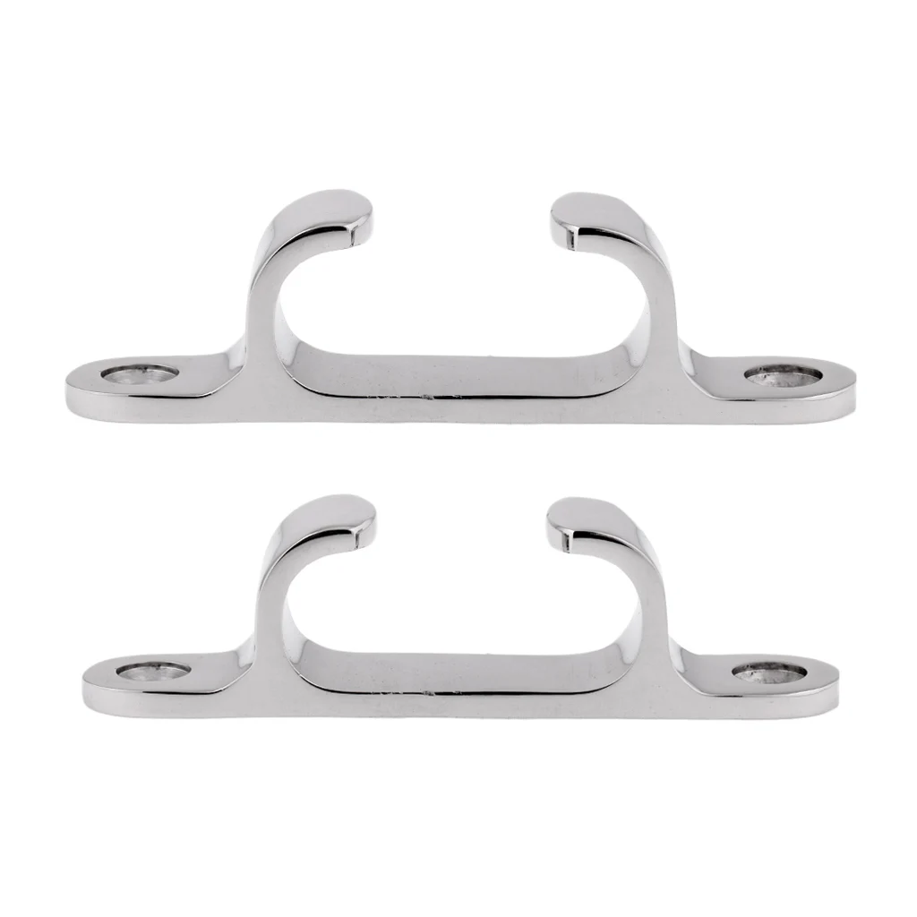

2pcs Straight Bow Chock Fairlead Boat Cleat Dock Line Cleat Mooring Hardware S (100mm),L (152mm)
