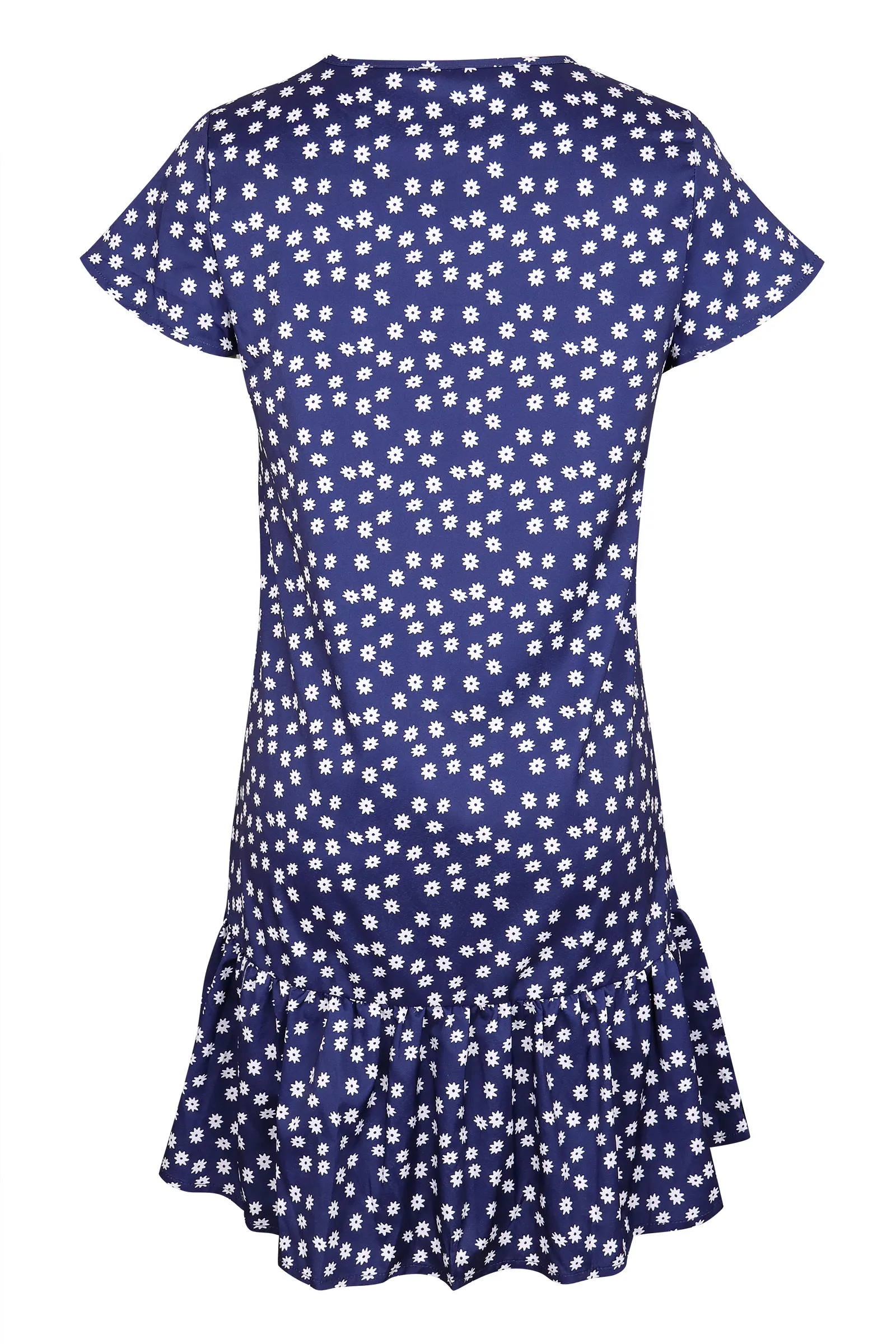 Womens Summer Mini Dress Ladies Short Sleeve Printing Beach Party Dot Sundress Casual Woman Night Dres | Женская одежда