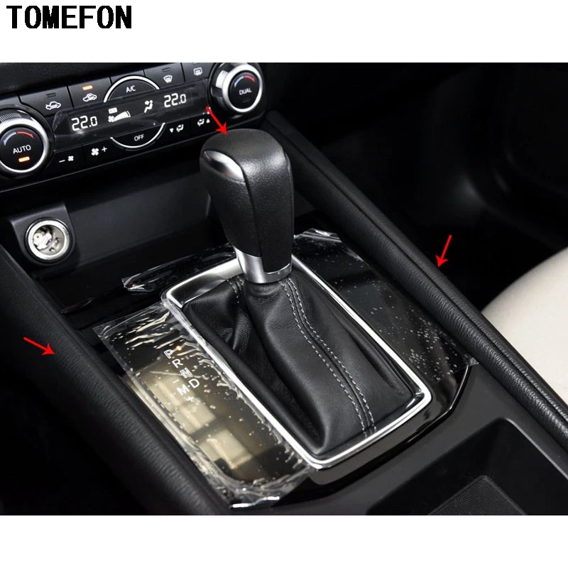 TOMEFON для Mazda CX-5 CX5 2017 2018 автомобильный ABS хромированный матовый внутренний рычаг