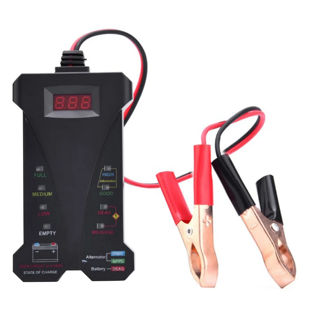 Motopower MP0514A 12V Цифровой тестер батареи Вольтметр система зарядки Анализатор ЖК