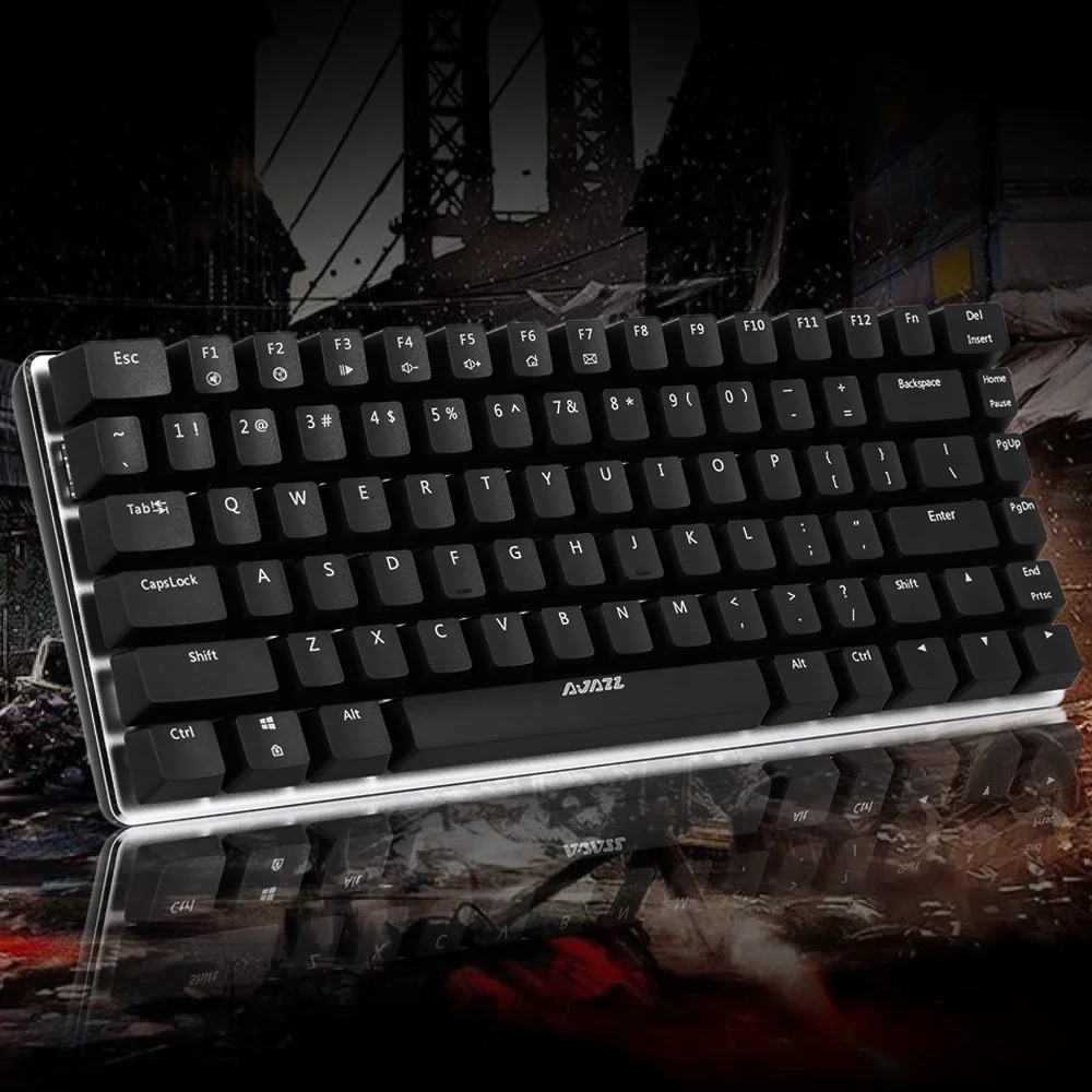 AJAZZ AK33 механическая клавиатура E-sport игровая клавиатура 82 клавиши USB Проводные синие переключатели Anti-Ghosting для ПК ноутбука рабочего стола