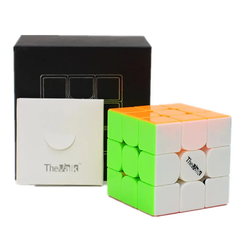 Stickerless QIYI VALK3 3X3X3 Кубик, валк 3 профессиональная скорость соревнований Волшебная кубическая Мозаика игрушки для детей 3x3 куб - Цвет: Stickerless
