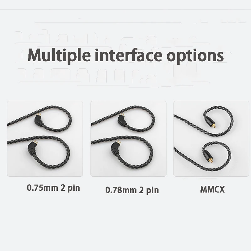 6 нитей кабель для наушников MMCX для Shure SE215 SE535 SE846 0,78 мм 2 pin для Уэстон W4r TF10 TF15 0,75 мм для V10 ES3 ES4 ZST ZSR