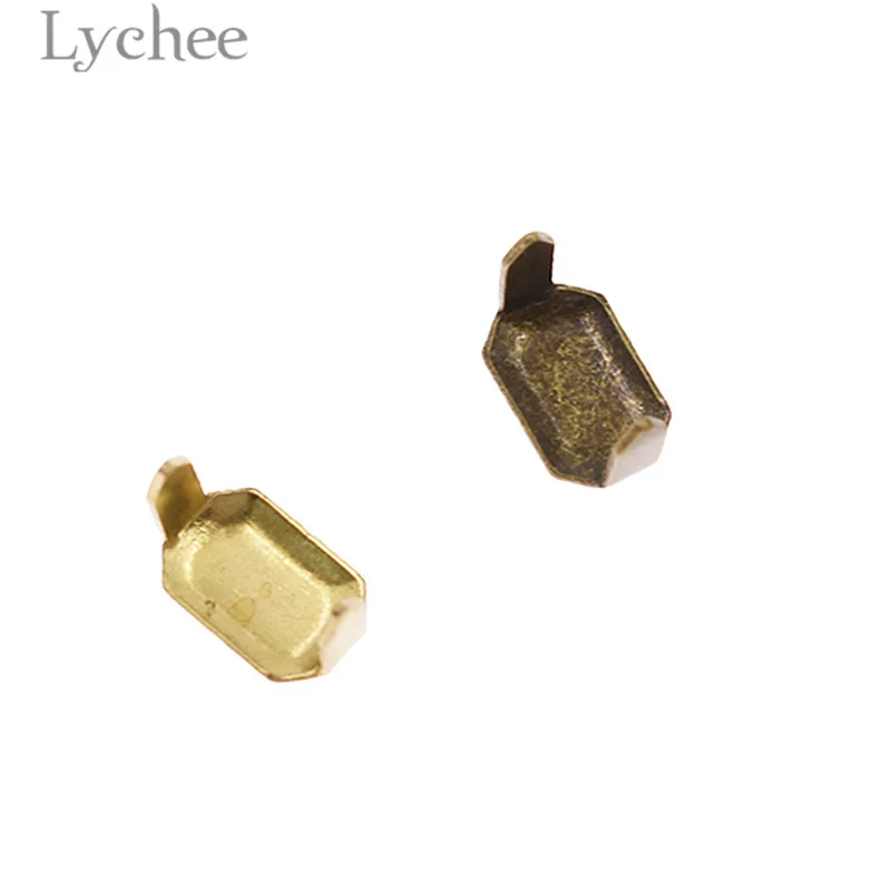 Кожаные скобы Lychee Life 10 шт. латунные крепежные петли для ремня держатели сделай