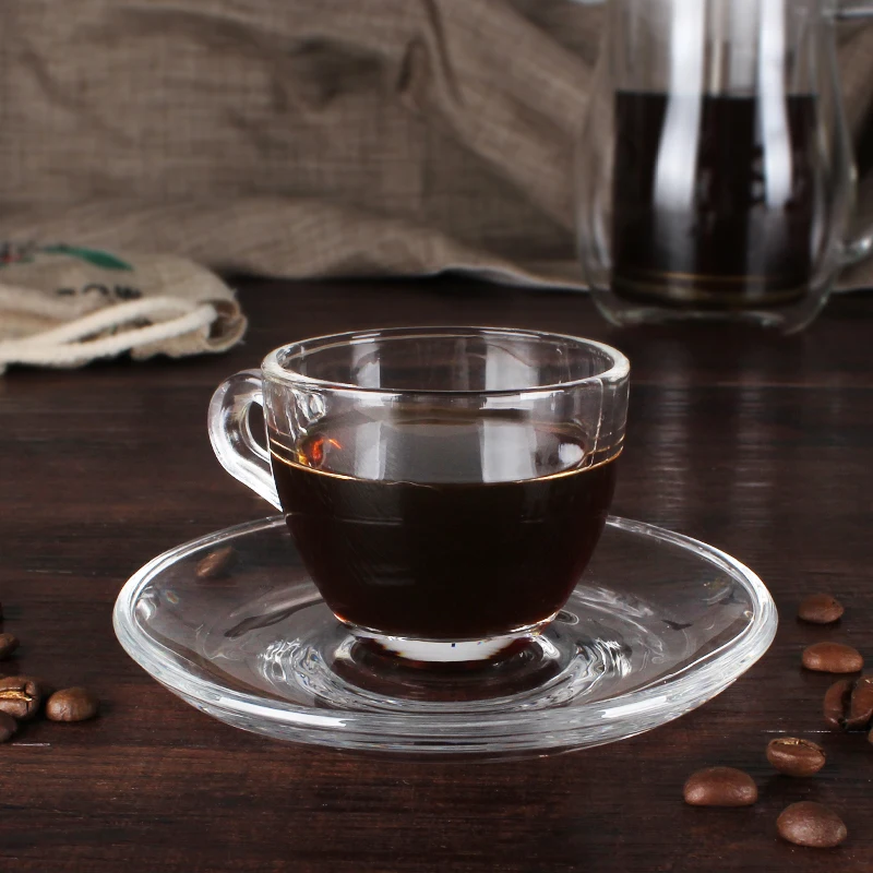 Прозрачная кофейная кружка 60 мл простая концентрированная чашка индейки