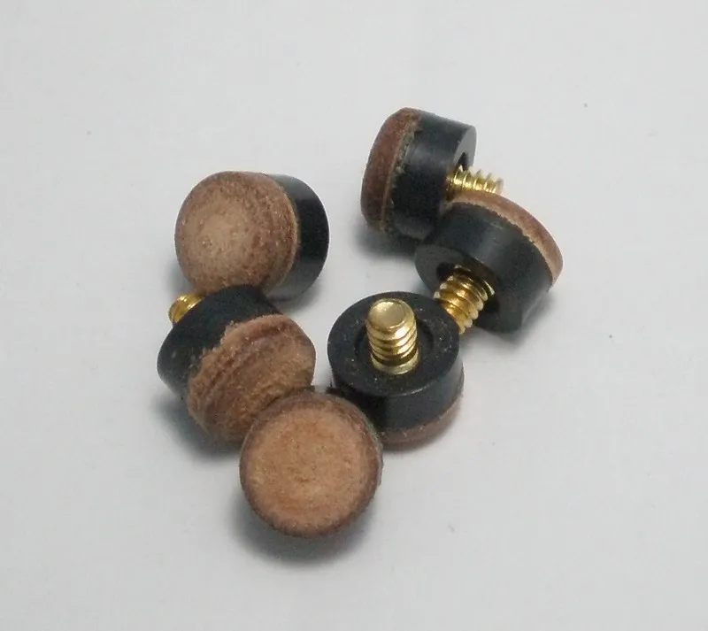 Бесплатная доставка 12 шт./лот 9 мм бильярдный снукер стол винт кия наконечник