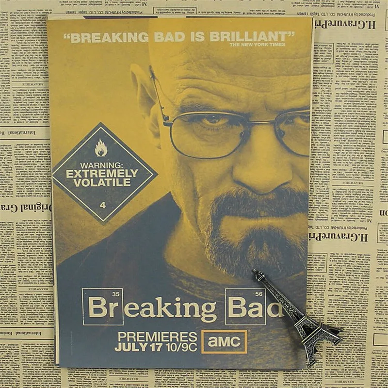 Домашний декор винтажная классика Breaking Bad сериал ретро-постер к фильму