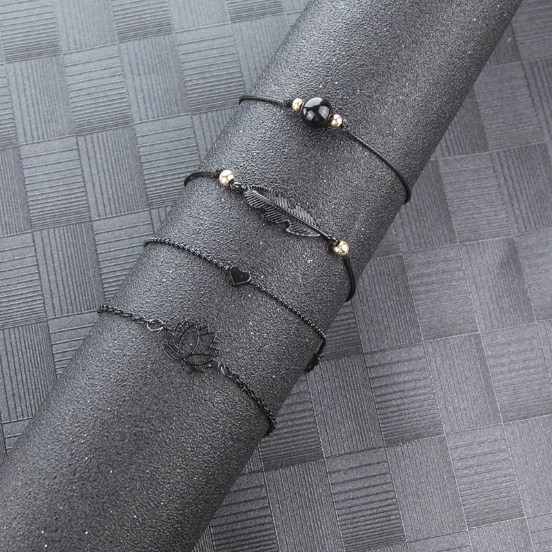 Женский браслет с сердечком модный металлический бусинами для вечеринок 2019 |