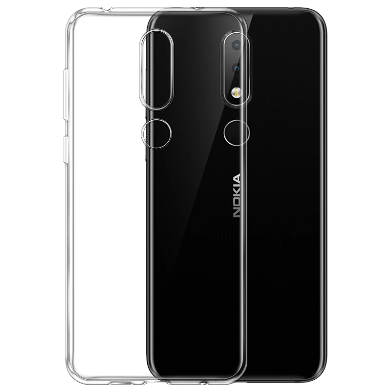 Прозрачный Мягкий Силиконовый ТПУ чехол для телефона Nokia 5,1 Plus X5 5,8" задняя крышка ультра тонкий Fundas Nokia5.1 Plus X5 TA-1109