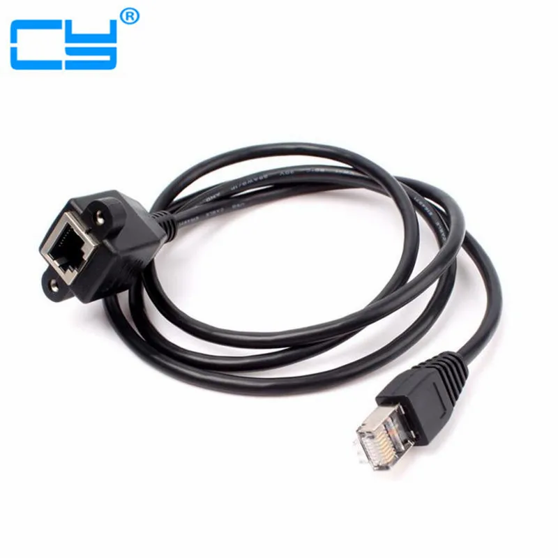 Сетевой удлинитель Ethernet RJ45 Cat штырь-гнездо шнур с панельными отверстиями для ПК