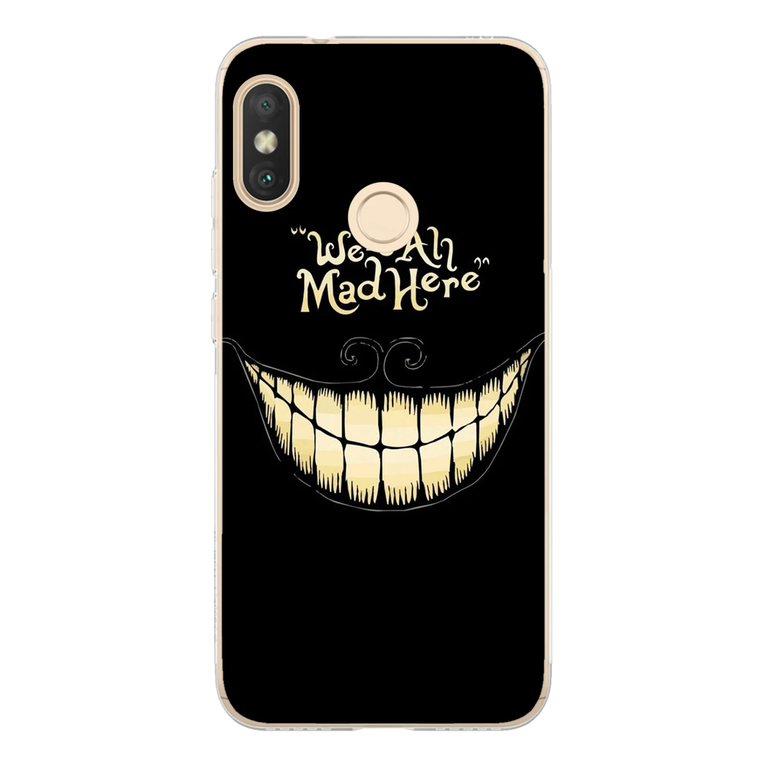 For Xiaomi Mi A2 Lite Case Cover 5.84&quot Soft TPU Silicone Cool Middle Finger Smiley Teeth Cat Saw Panda Bear Painted Phone |