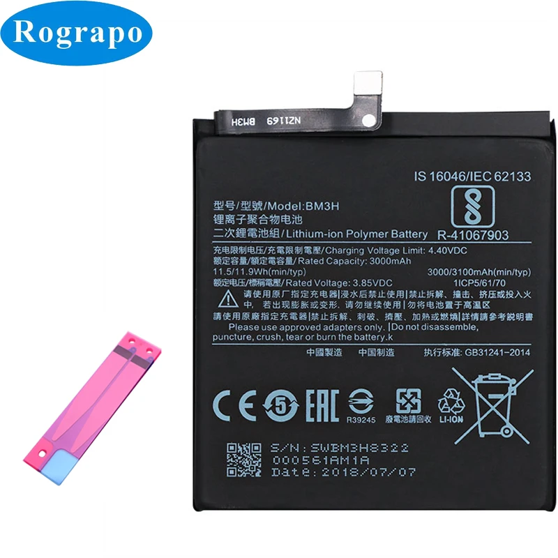 Оригинальный Новый мобильный телефон 3100mAh аккумулятор для Xiaomi BM3H батареи |