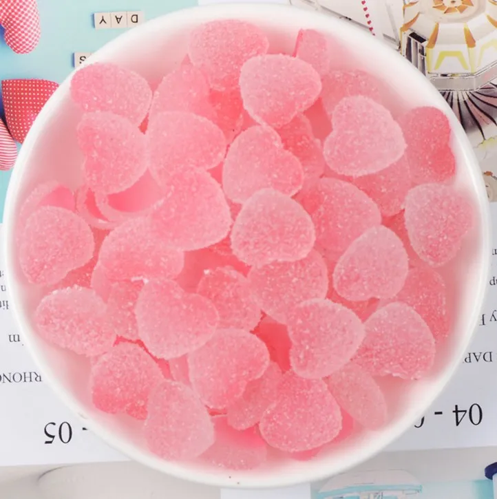 10 шт. Kawaii плоские резиновые кабошоны моделирование конфеты продукты милое в