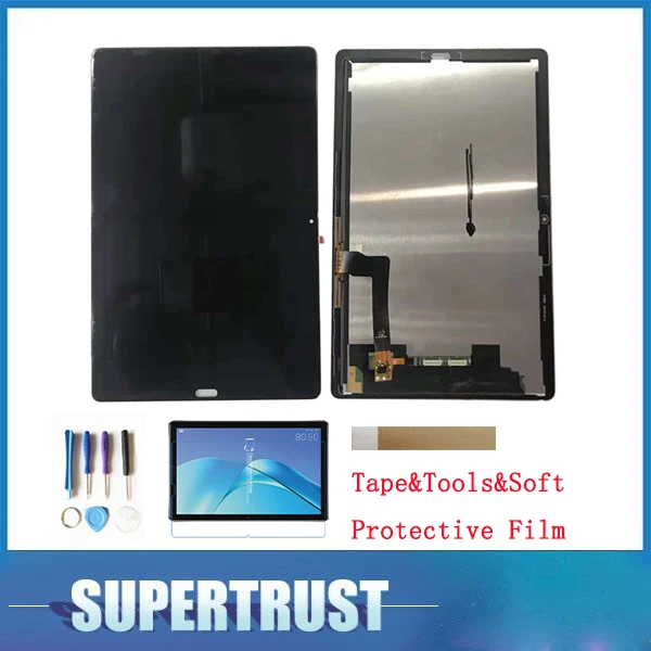 

1 шт./лот 10,8 "для Huawei MediaPad M5 CMR-AI09 CMR-W09 ЖК-дисплей + кодирующий преобразователь сенсорного экрана в сборе черный белый цвет с набором