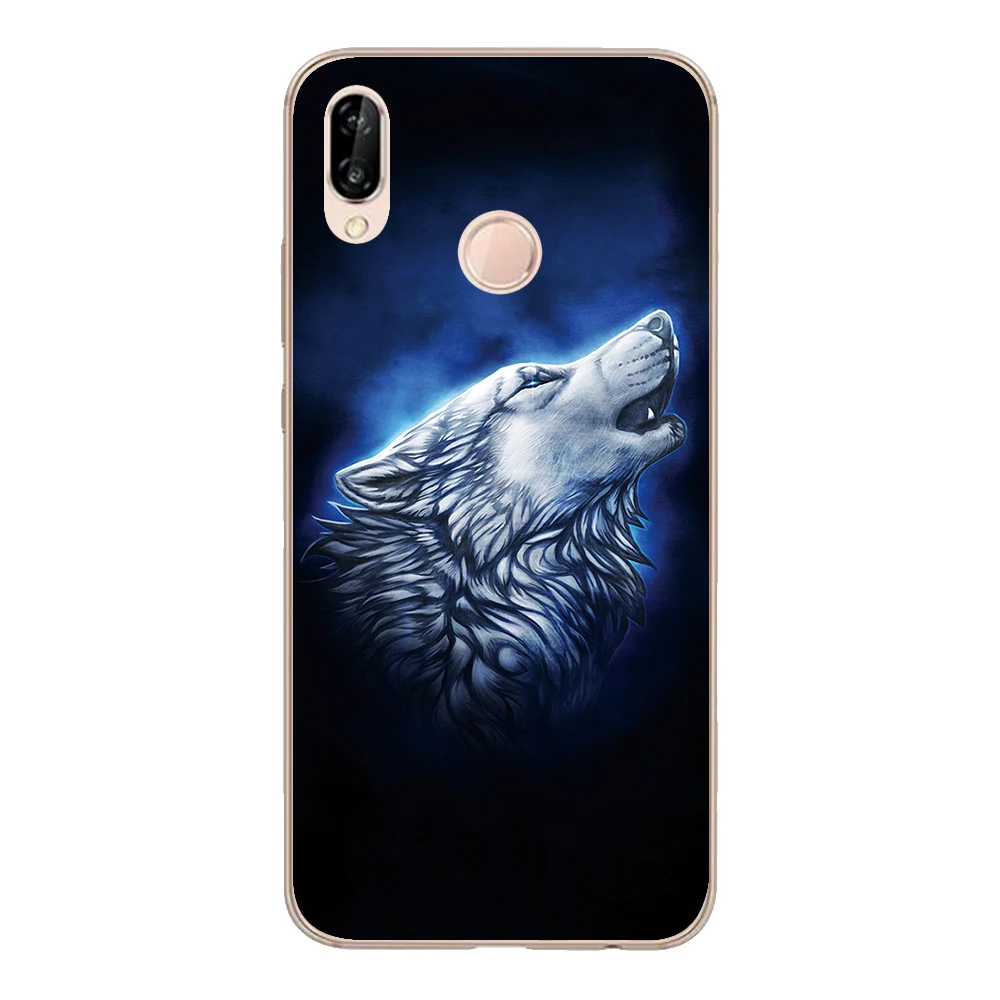 Soft TPU Funda For Huawei P8 P9 Lite 2017 P10 Plus P20 Pro Case Cover Silicone Coque Tiger Lion Wolf Fox Fish Phone Shell |