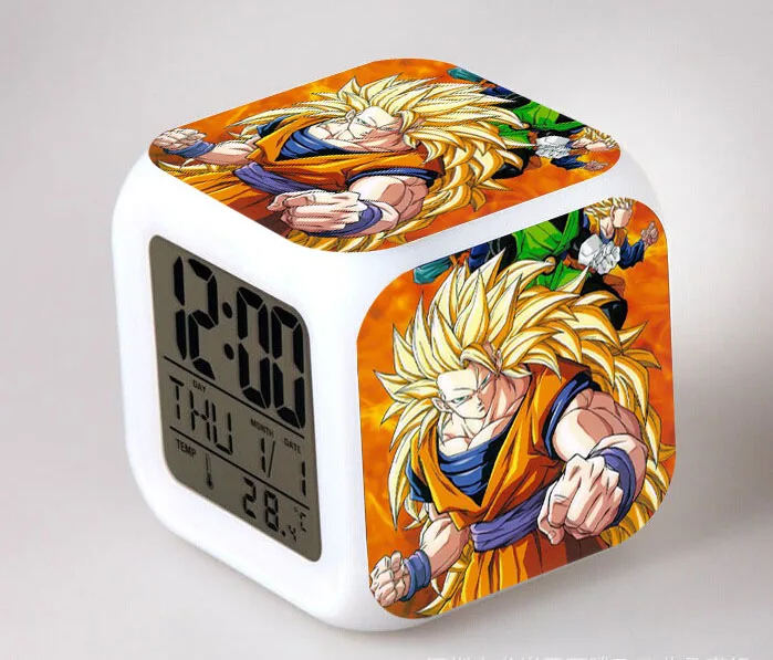 13 Аниме фигурки Dragon Ball z светодиодный цветной сенсорный светильник Супер Saiyan God супер Гоку Вегета будильник ПВХ Супер Figma детские игрушки - Цвет: 13