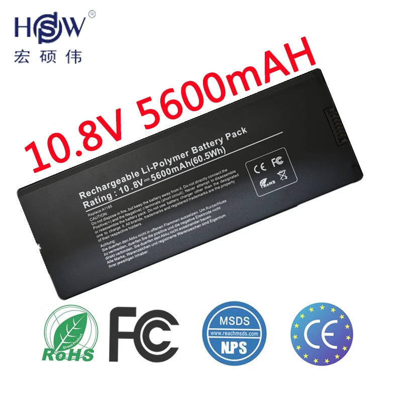 HSW ноутбук Батарея для Apple MacBook Pro 13 &quotA1185 A1181 MA561FE/MA561G/MA254 MA255CH/MA699B/MB061X/bateria|laptop