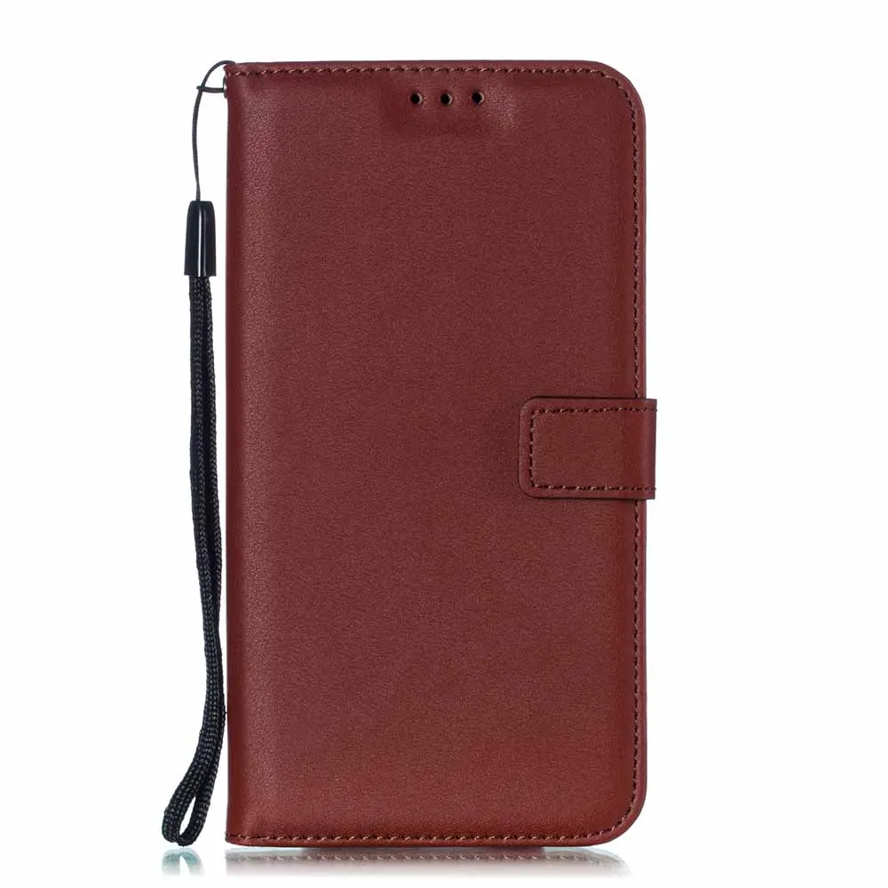 Brown Твердые Цвет кожаный бумажник чехол для samsung Galaxy A9 A7 A8 A6 плюс A3 A5 A320 A520 A310 A510 флип-чехол со слотами для карт сумка - Цвет: Brown