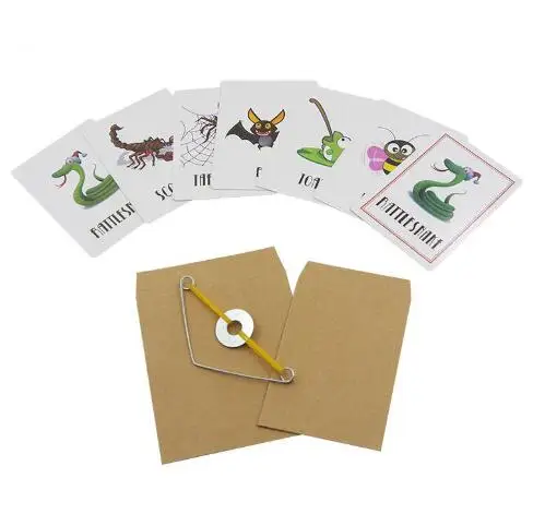 1 Набор карточка для прогнозирования животных фокусов в запечатанном конверте