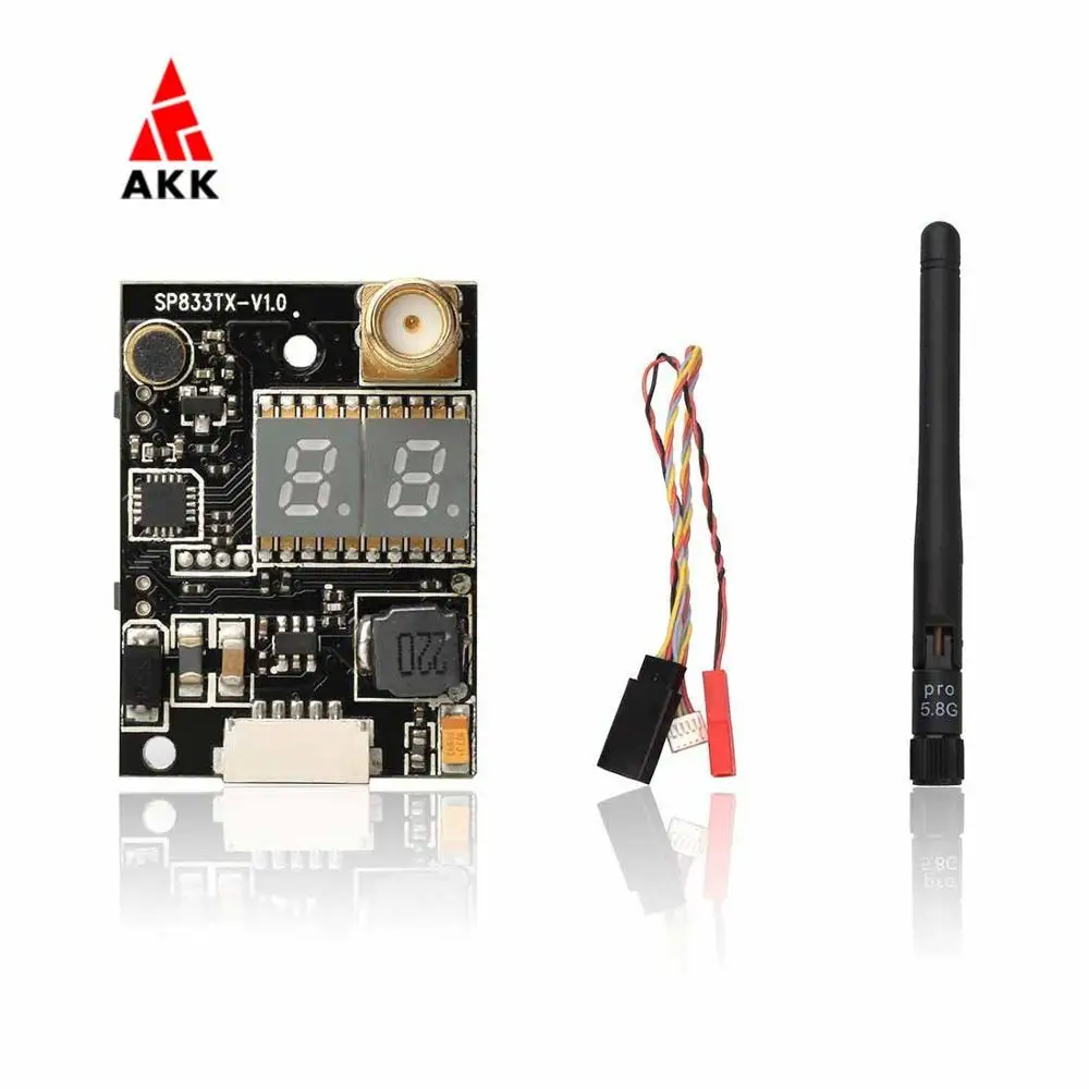 AKK K33 5,8G двойной экран дисплей 600 мВт FPV аудио видео передатчик для диапазона 2000 м
