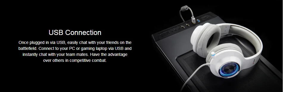 Edifier G4 USB игровая гарнитура с Виртуальным 7,1 объемным звуком, светодиодный сетчатый светильник с открытой спиной, регулируемые видеоигры для ПК, ноутбука