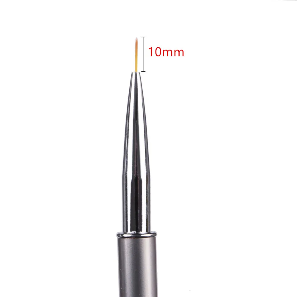 Nail Brush 10mm Rhinestone Acrylic Art Brushes for UV Gel Painting Line Nylon Hair Pen Drawing on Nails Tools | Красота и здоровье