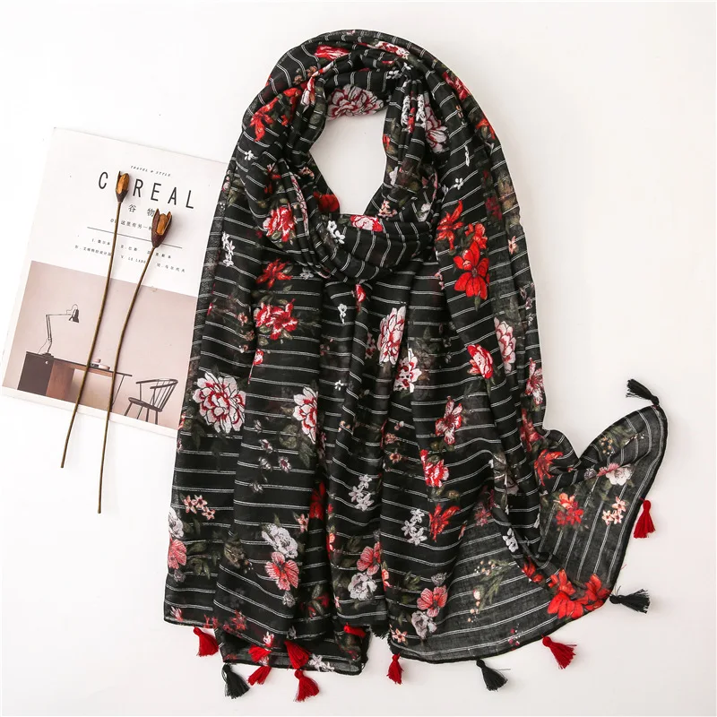 Женский мягкий шарф из 100% натуральной вискозы роскошный брендовый длинный