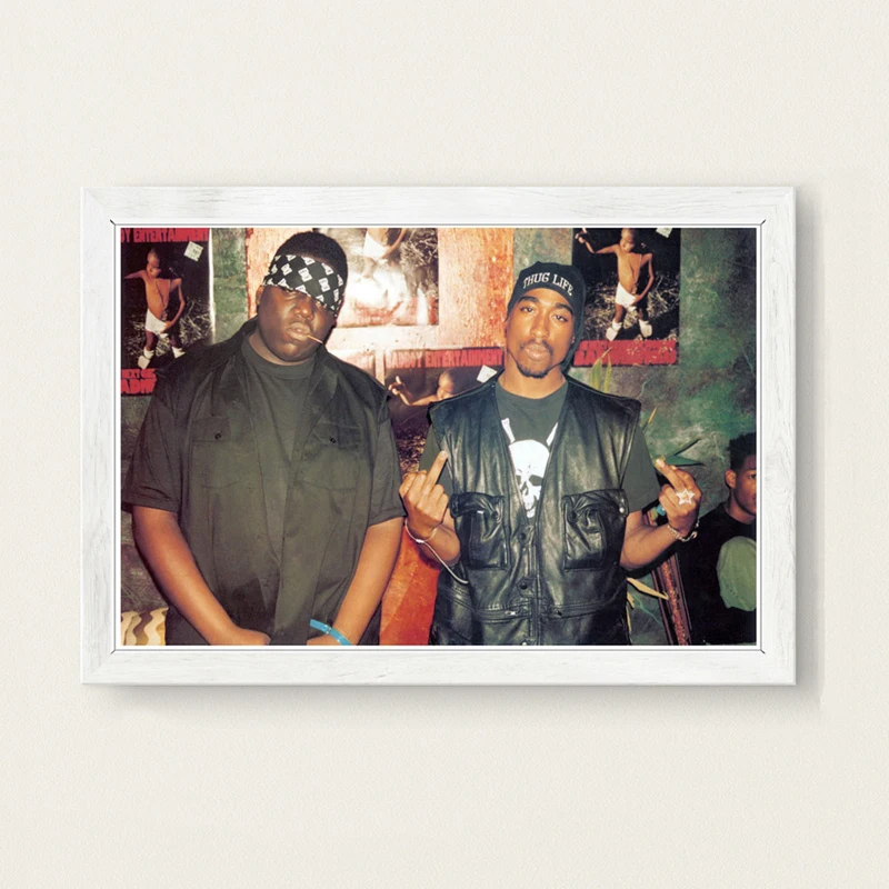 5 P298 пресловутый B.I.G Biggie Small Tupac 2PAC Шакур хип хоп гангста рэп музыка Искусство Живопись Шелковый Холст плакат настенный домашний декор - Цвет: 5