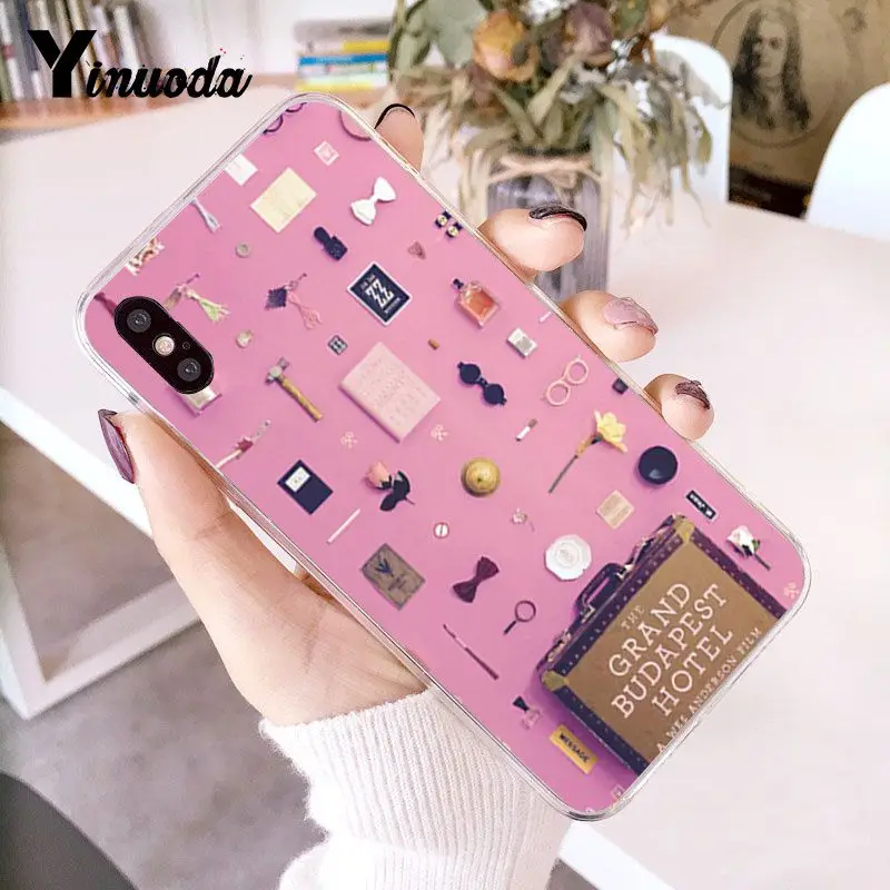 Yinuoda Wes Grand Budapest отель мягкий чехол для телефона из ТПУ чехол для iPhone 8 7 6 6S Plus 5 5S SE XR X XS MAX 10 чехол
