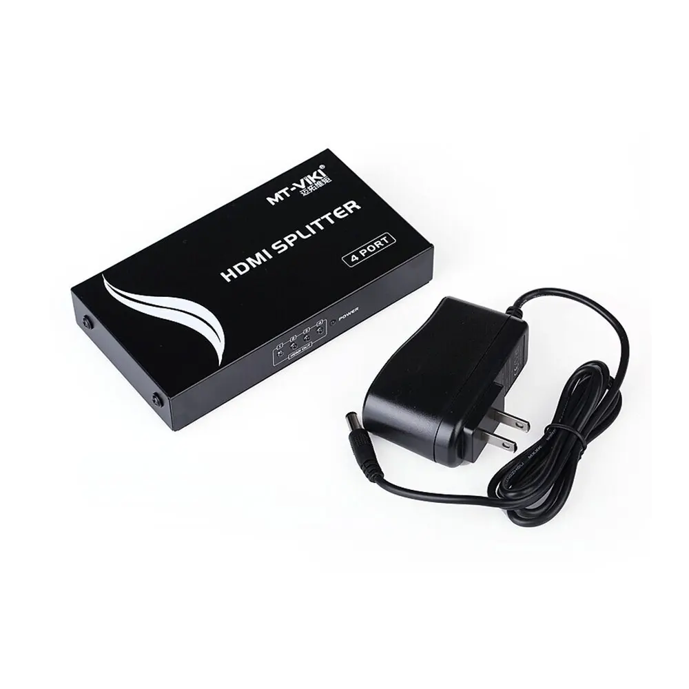 Hdcp Eletryc 1*4 Портов Hdmi Splitter Версии 1.4b Metal Box for Full Hd 1080 P Mt-sp114 (один Вход на 4 Выхода) |