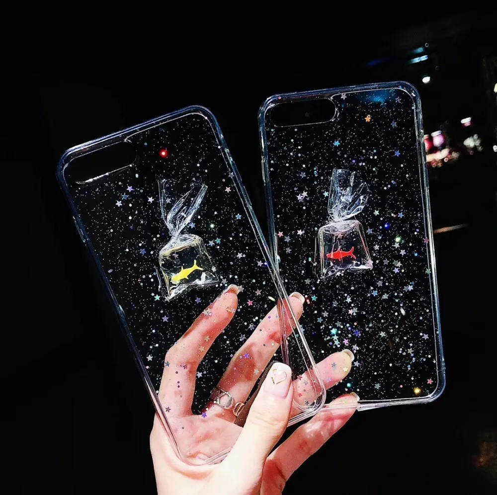 Bling Glitter Soft Silicone Case For iPhone 7 6 6S Plus Lovely Animal Cover Shining Phone Cases X 8 Capa |