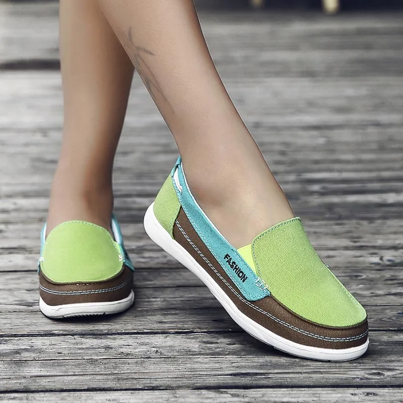 Spring Autumn Canvas Women Flats Slip On Shoes For Comfort Soft Summer 2020 Womens Flat Fashion Loafers Alpargatas de Mujer Shoe | Обувь