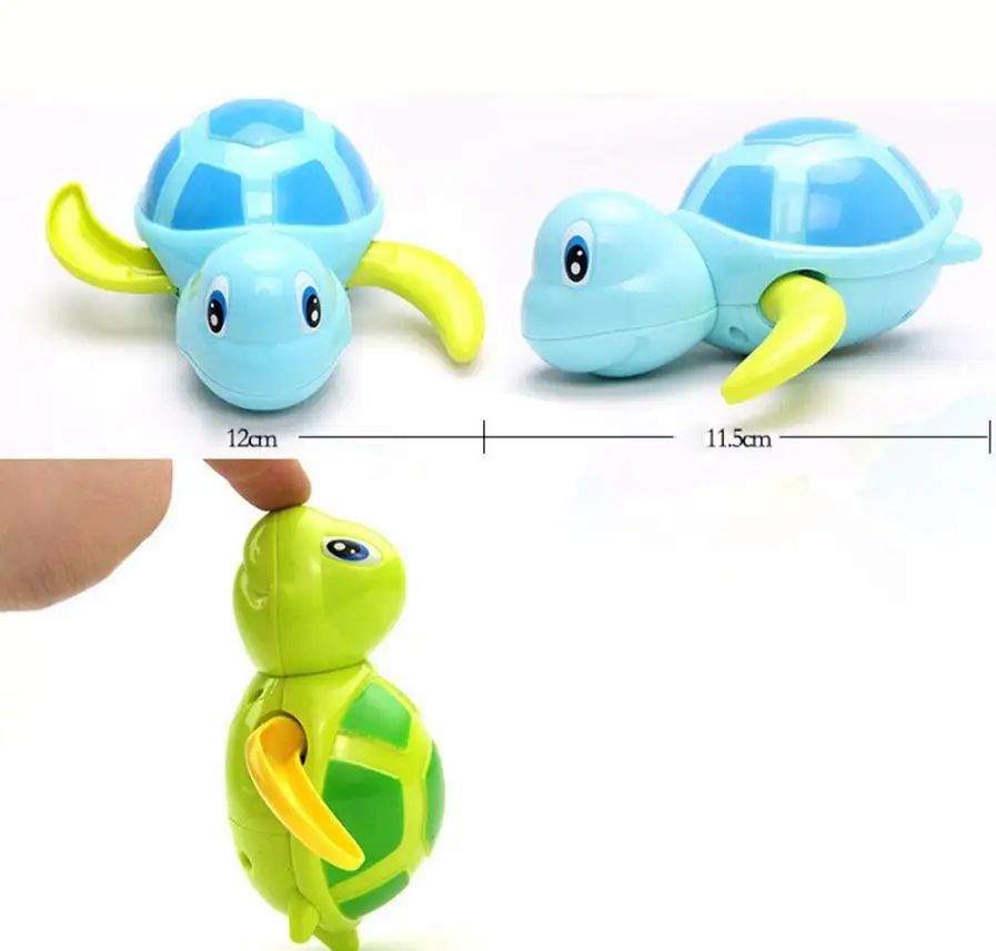 Baby Kids Multi-type Wind Up Tortoise Chain Bathing Shower Clockwork water baby toys for children 1pc New S4
