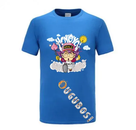 Брендовые мужские футболки Классическая аниме футболка Dr. Slump Arale унисекс