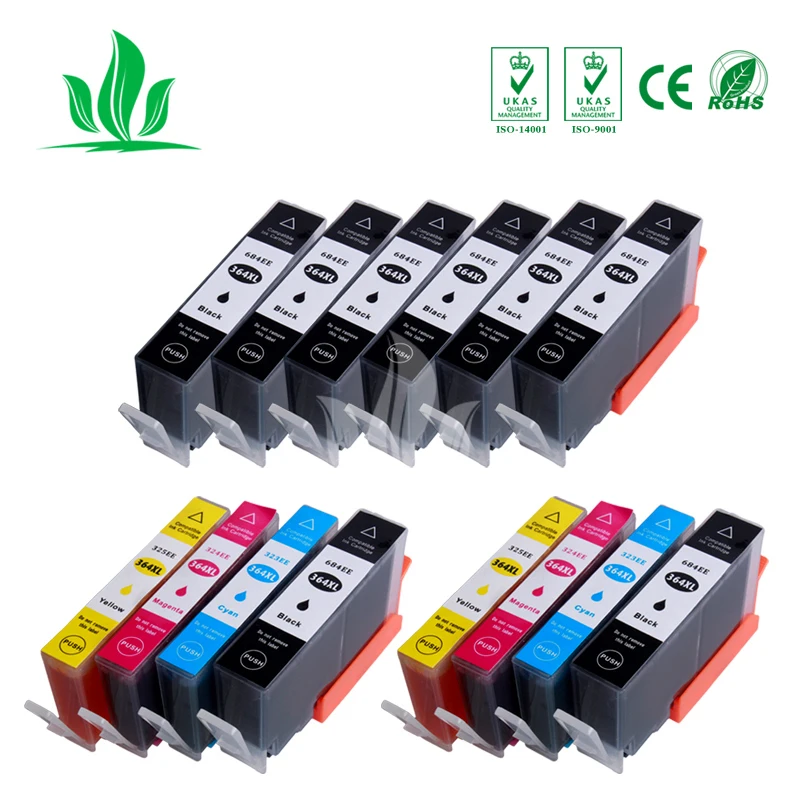 14 364XL чернильный картридж совместимый для HP364 364 XL Photosmart беспроводной B109a B109d B109f B109n