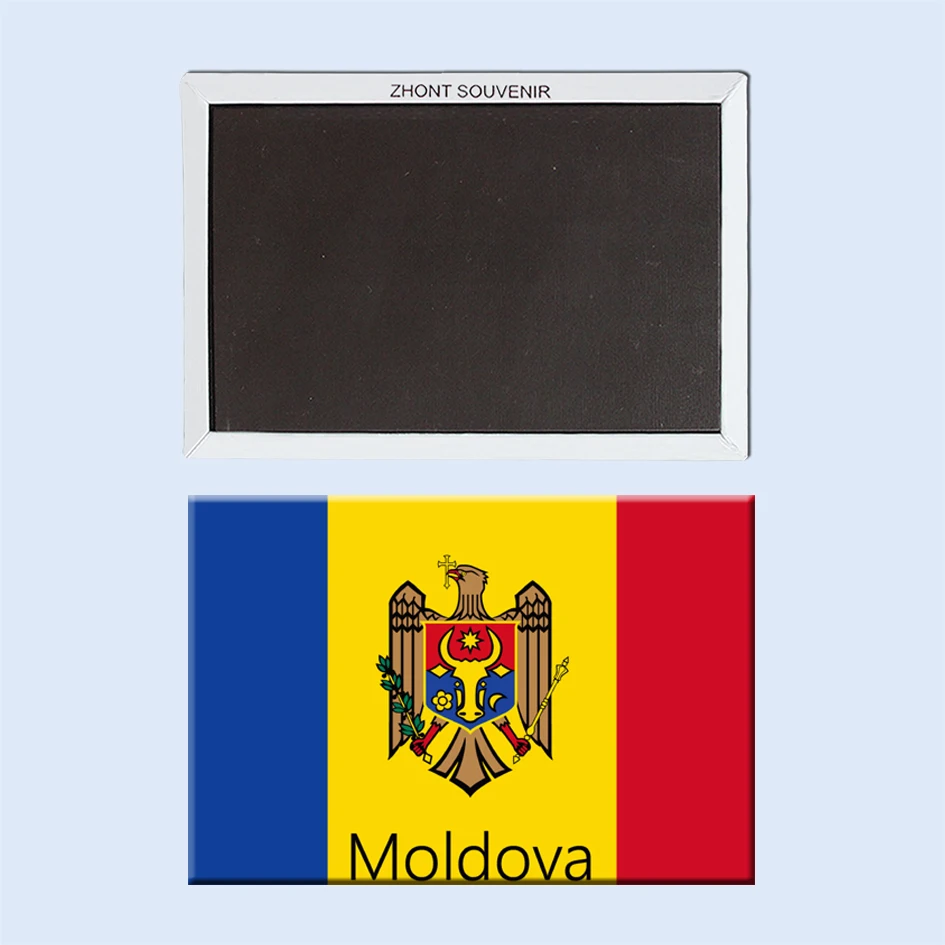 Прямоугольные магниты Flag_of_Moldova туристические на холодильник 21464|flag magnet|magnet