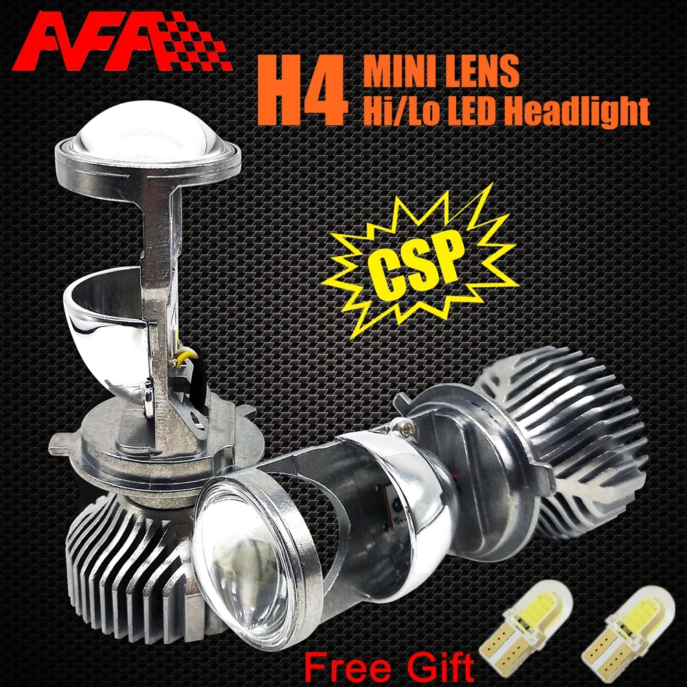 2 шт. светодиодные лампы H4 для мотоцикла 9003 HB2 12 В 24 6000 К|Передние LED-фары авто| |