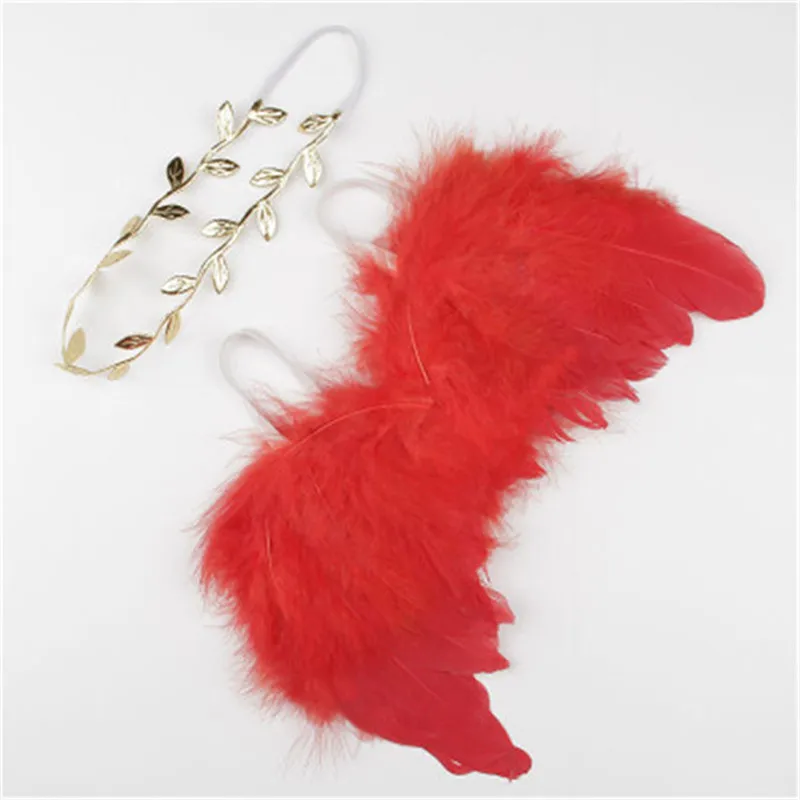 Милый реквизит для фотосъемки новорожденных мальчиков и девочек белые крылья