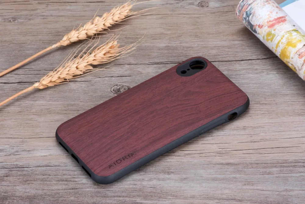 Чехол с деревянным узором для iPhone XR, мягкий силиконовый чехол из ТПУ и искусственной кожи, чехол для iPhone XS MAX X, не настоящее дерево