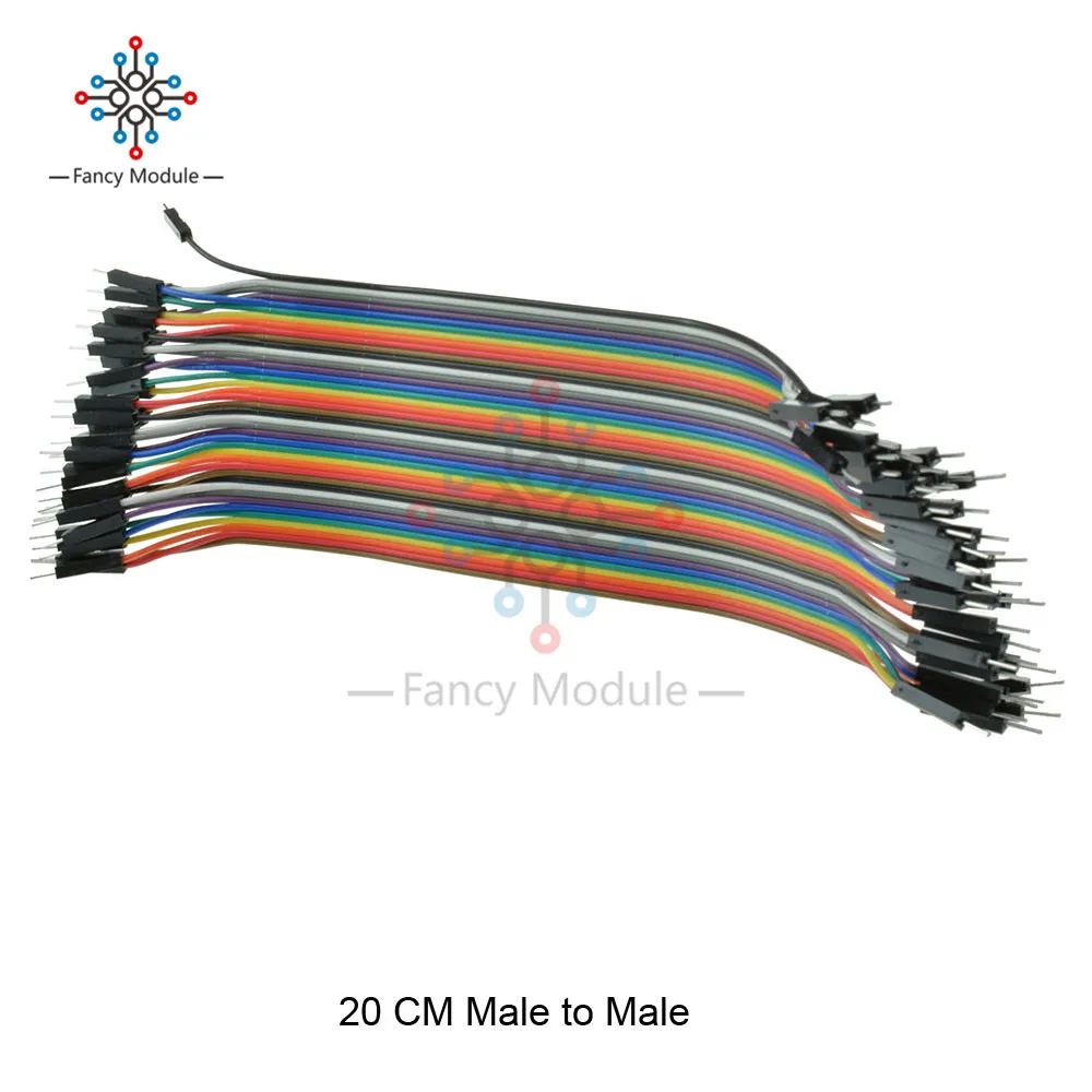 20cm M to M Dupont линия 10 см/20 см/30 см мужчин и женщин/женщин и женщин Перемычка провода 40 Pin Dupont кабель для Arduino DIY KIT - Цвет: 20cm M to M