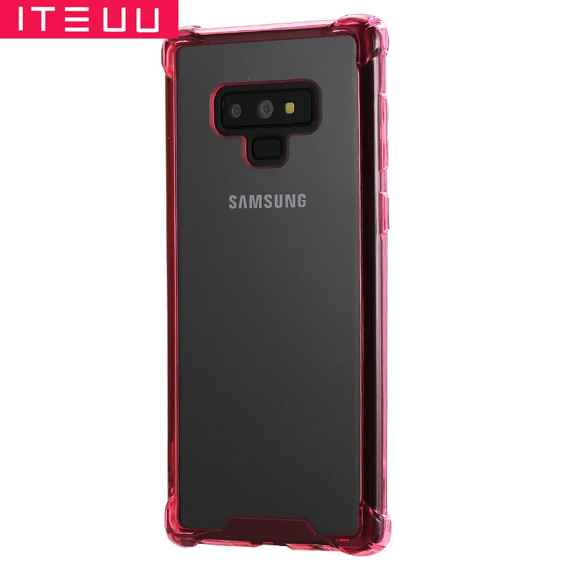ITEUU Note9 Note8 воздушная подушка TPU PC противоударный чехол для samsung Galaxy Note 9 8 чехол s прозрачная задняя крышка противоударный