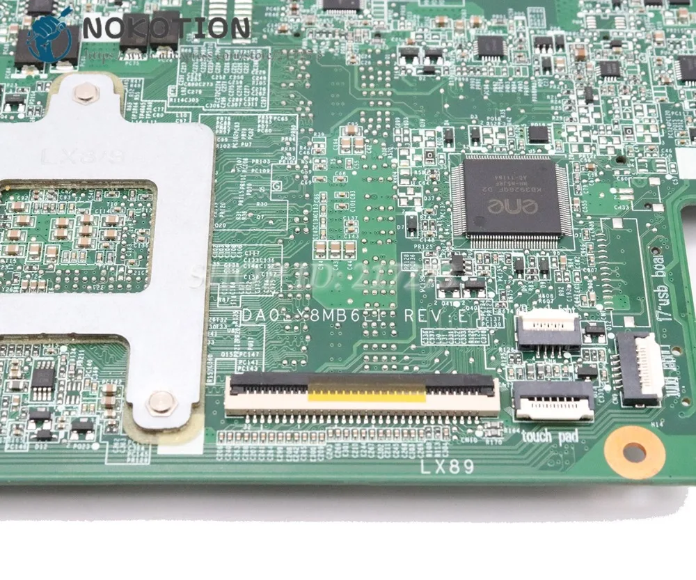 NOKOTION для hp DV6 DV6-3000 серийная материнская плата для ноутбука 603939-001 аккумулятор большой емкости DA0LX8MB6D1 основная плата HD5650 1 GB процессор