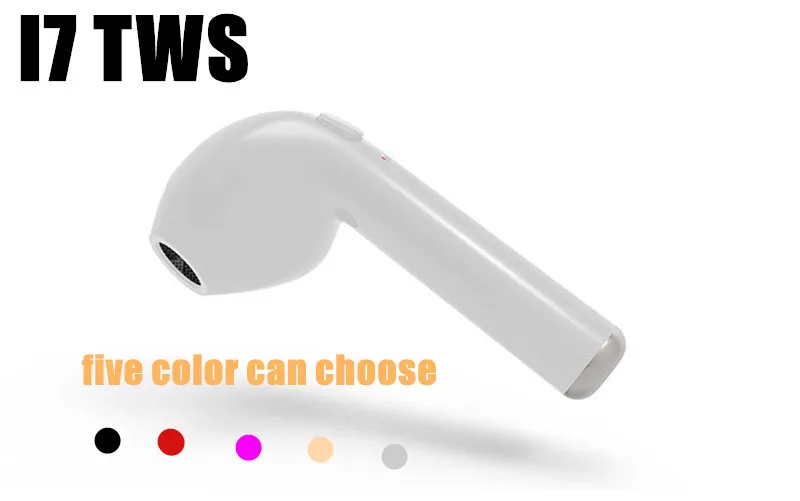 In ear I7 i7s tws беспроводные Bluetooth наушники гарнитура с микрофоном для apple xiaomi huawei