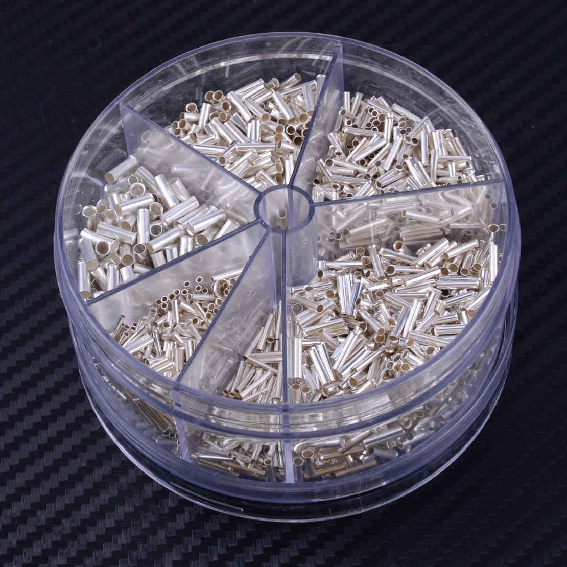 

LETAOSK Silver 1900pcs 0.5-2.5mm2 Insulated Linker Cord Pin End Terminal Copper Crimp Wire Butt Splice Connector Kit Assortment