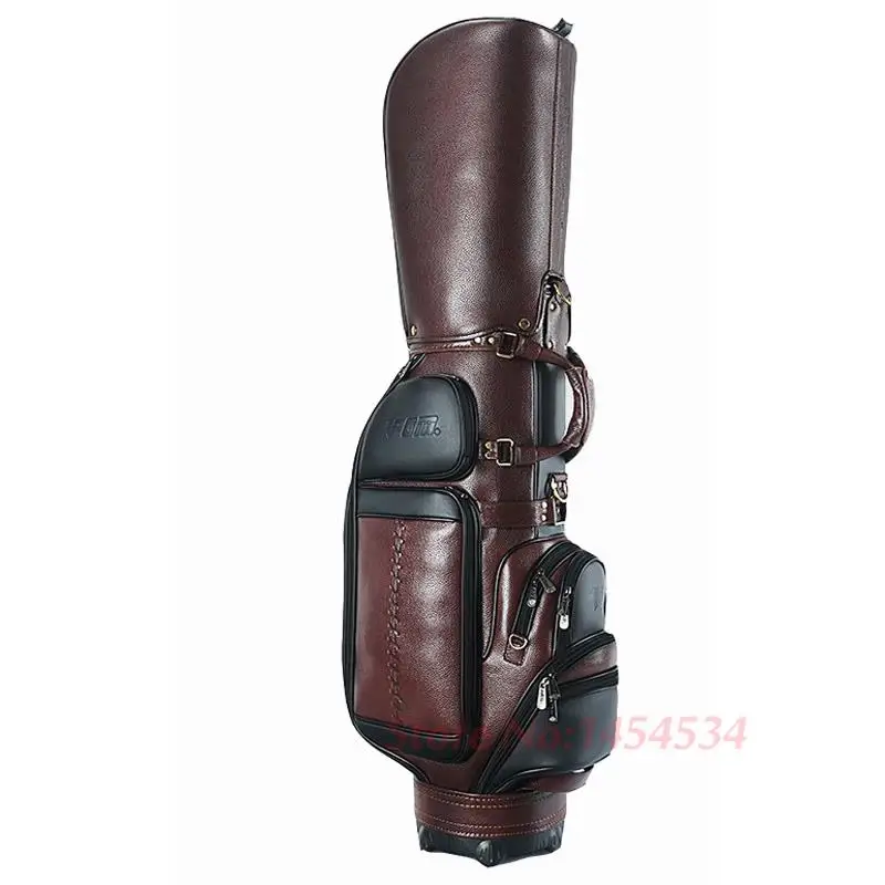 Brand Golf Genuine Leather Bag Standard Waterproof Golf Ball Package Large Capacity Cover Style High-end Personalized Custom