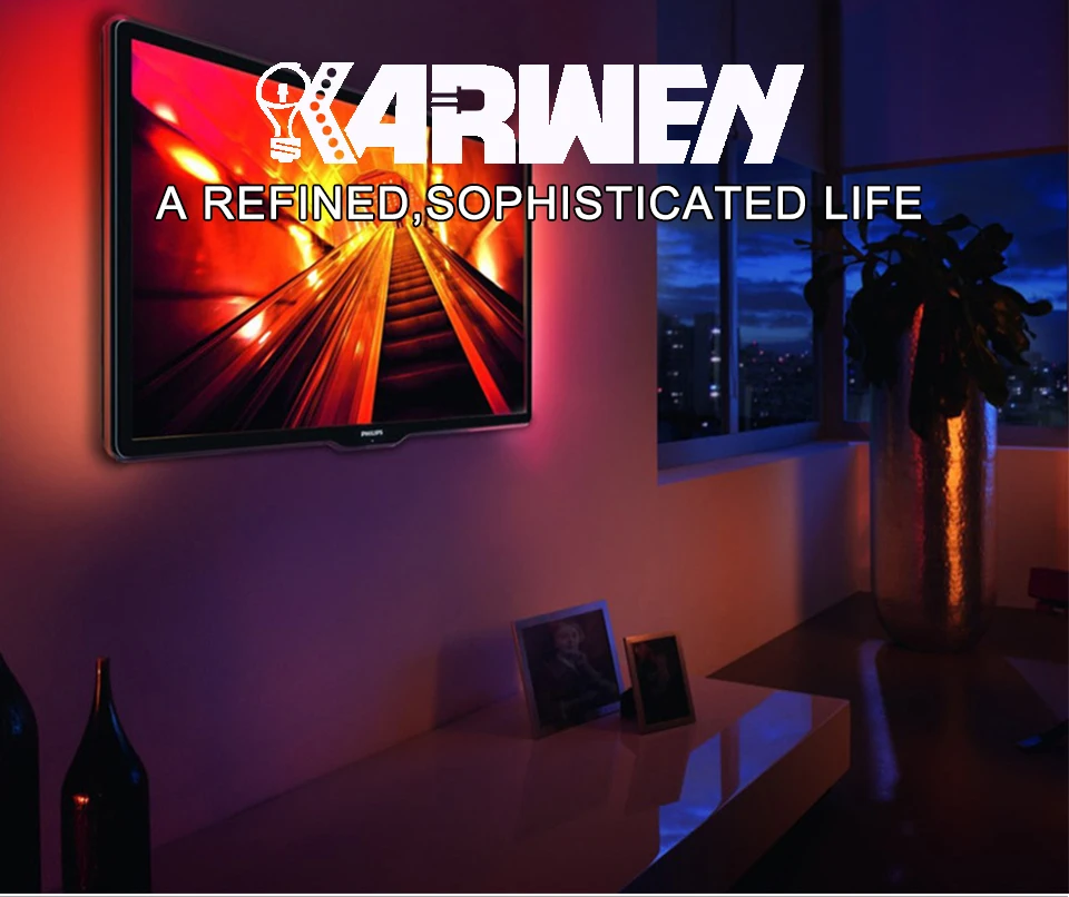 KARWEN 5 В USB мощный светодиодный светильник 50 см 1 м 2 м 3 м 4 м 5 м SMD3528 гибкий светодиодный светильник для декора стола лампа и ТВ фоновый светильник ing
