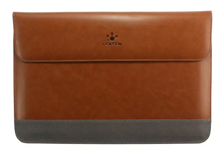 brown with gray Новое поступление, Высококачественная кожаная сумка-чехол для MacBook Air 1", для macbook Pro 13", для macbook Pro retina 1", горячая распродажа - Цвет: brown with gray