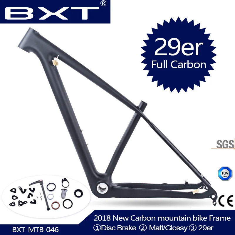 BXT карбоновая рама для горного велосипеда 29er UD BSA bicicletas, используемая для рама для гоночного велосипеда, супер светильник, 29 рам, запчасти для велосипеда
