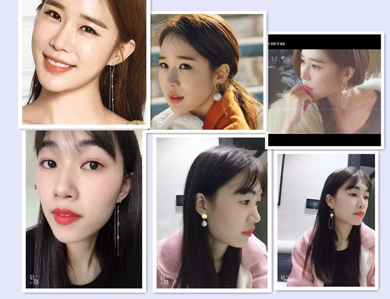 Серьги Yoo In-Na в Корейском стиле с надписью Touch Your Heart 1 пара | Украшения и аксессуары