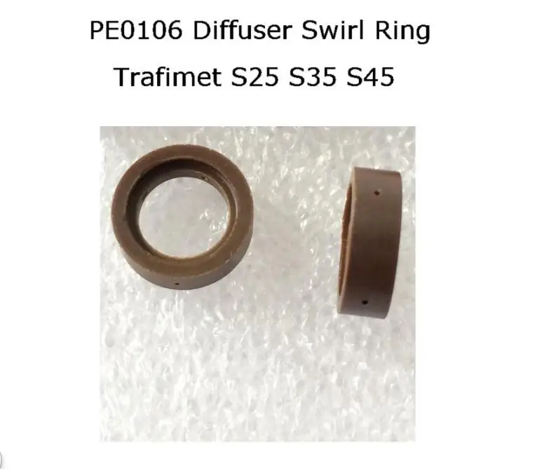 PT-40 PT-60 IPT-40 Завихритель PE0106 2 шт. S25 S35 S45 CUT55 диффузор для Trafimet плазменный фонарь ERGOCUT